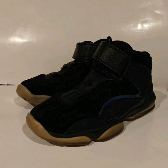 Nike Air Penny IV Black Atlantic Blue Sneakers 864018-001 Mens Size 8.5 US - Picture 8 of 11